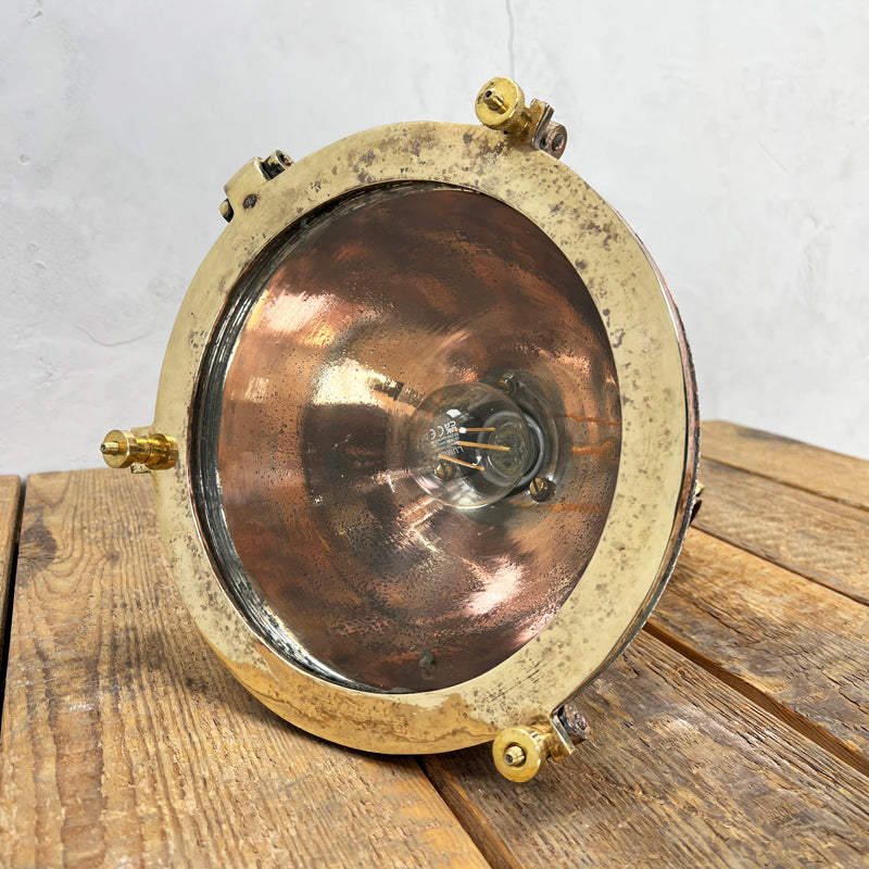 Shop our industrial copper pendant light which is small. Fantastic industrial pendant lights for kitchen with brass accents. 