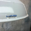 A British mid century grey enamel ceiling factory light by Thorlux.