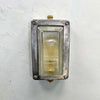 An industrial aluminium bulkhead wall light by General Electric Company made c1995. Reclaimed and restored by hand in UK by Loomlight, ready to be installed either vertically or horizontally.