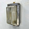An industrial aluminium bulkhead wall light by General Electric Company made c1995. Reclaimed and restored by hand in UK by Loomlight, ready to be installed either vertically or horizontally.