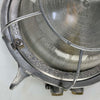 Vintage cast aluminium round bulkhead light with diffusion glass, made in GDR by EOW in the 1970's. Vintage industrial lighting which has been carefully restored
