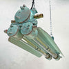 Shop our verdigris edison industrial striplight. Vintage Industrial lighting with LED tubes refinished with bespoke Verdigris rust effect.